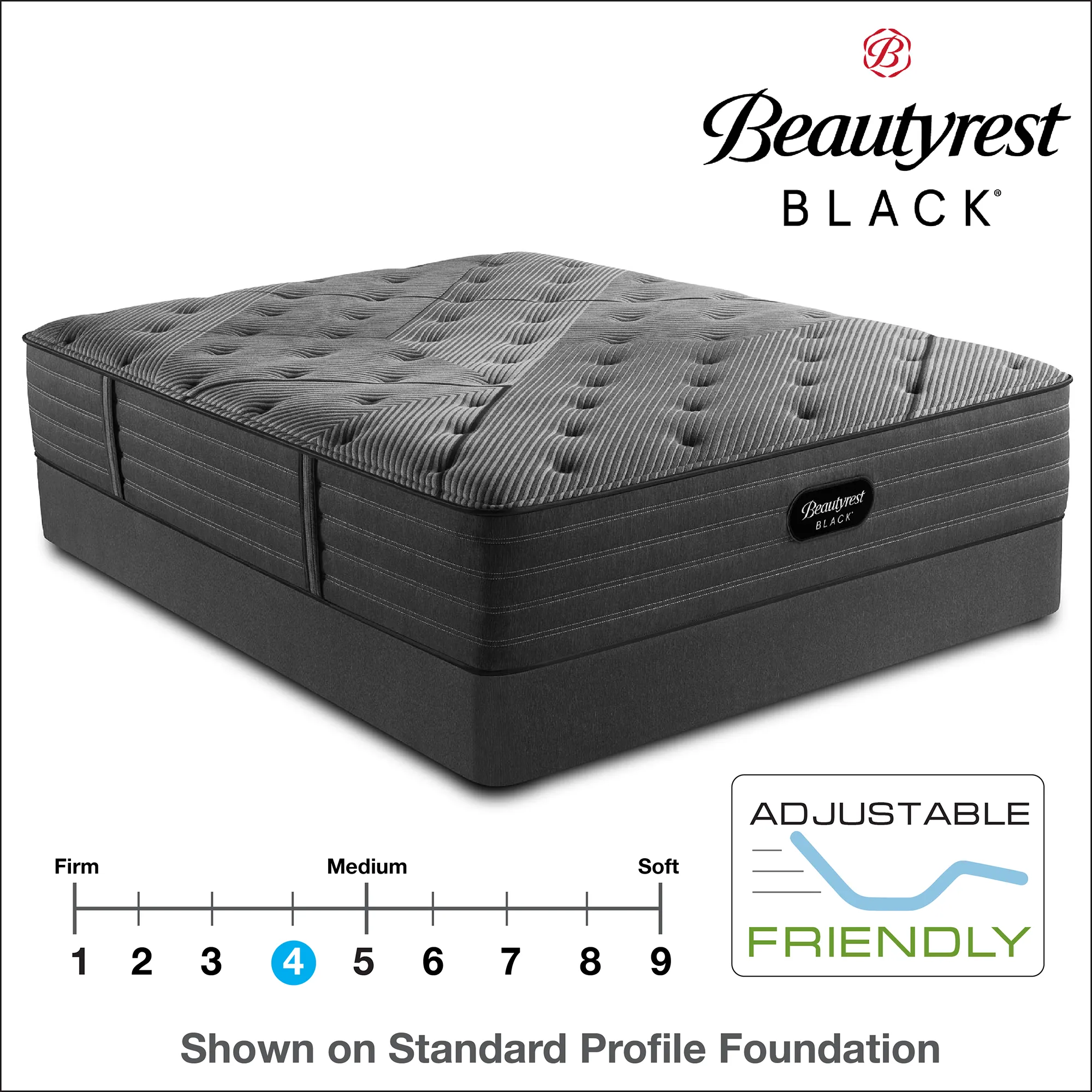 13.5" Beautyrest Black L-Class Medium