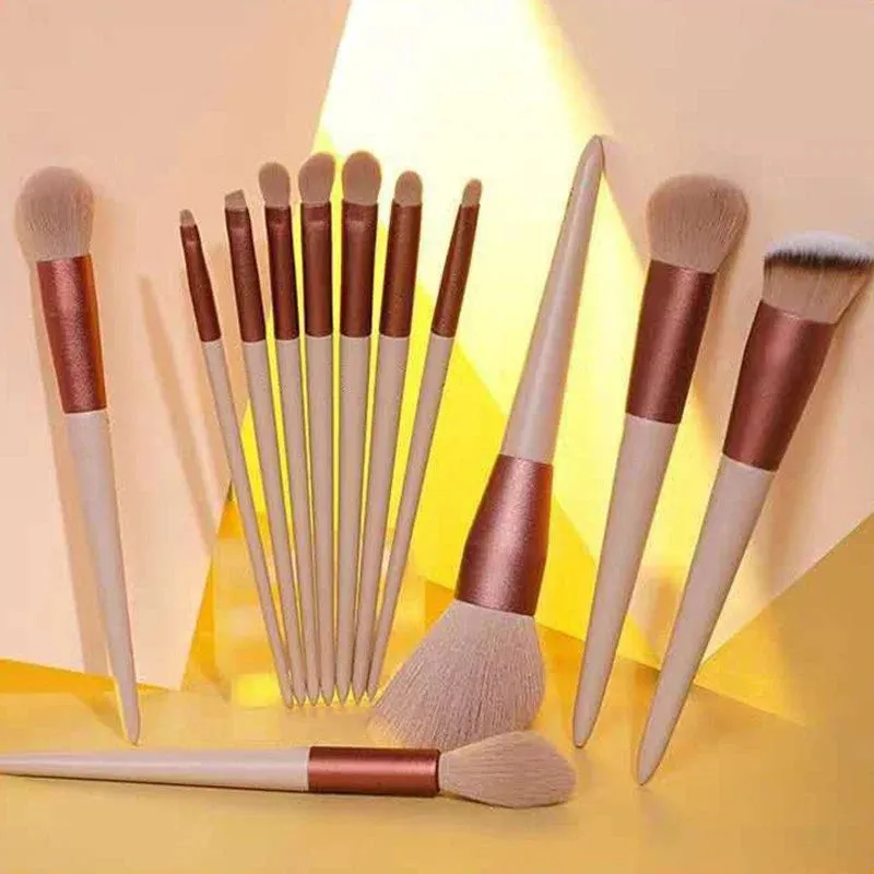 13pcs Professional Makeup Brush Set Soft Fur Beauty Tools