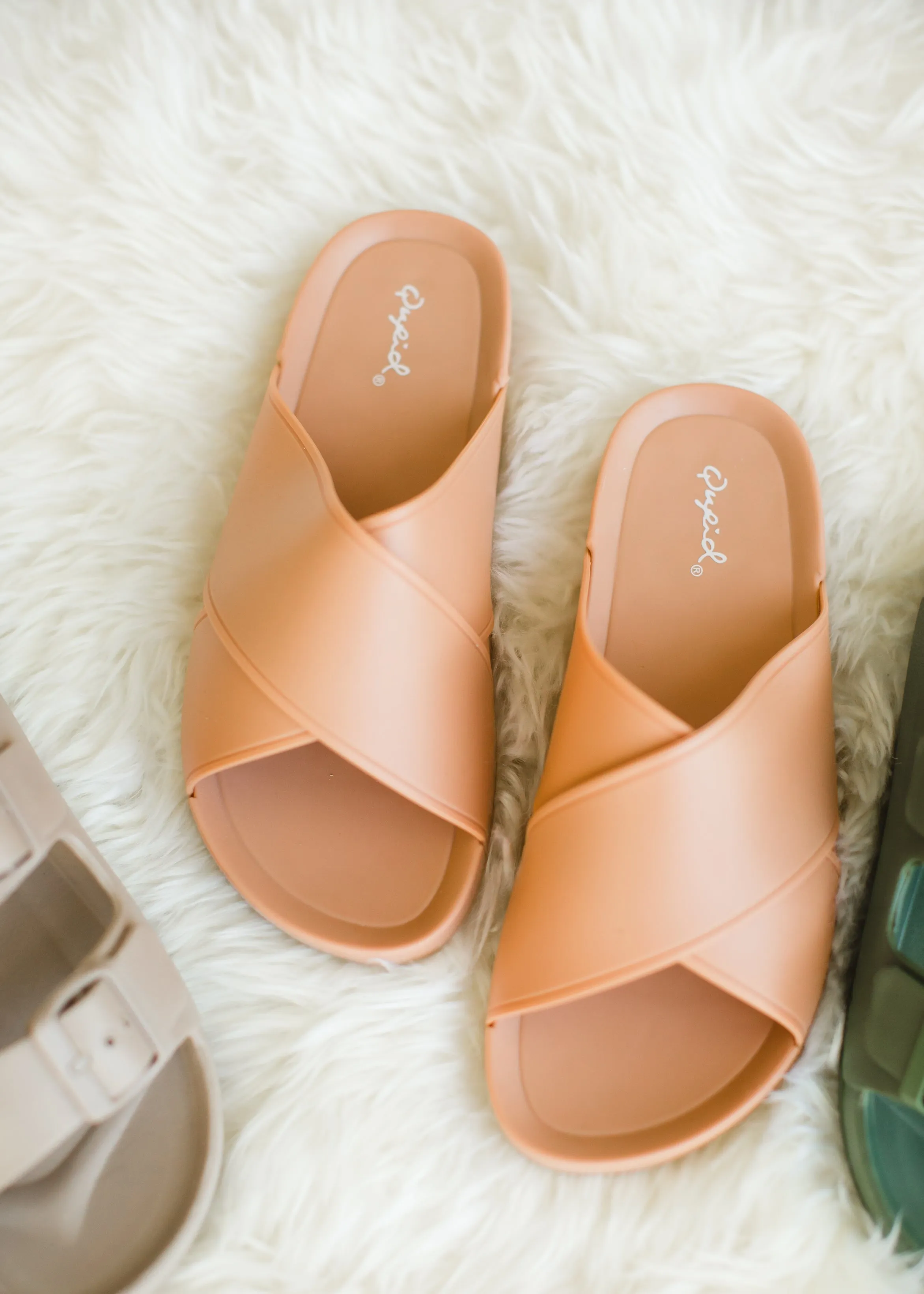 Blush Frost Crossed Sandal - FINAL SALE