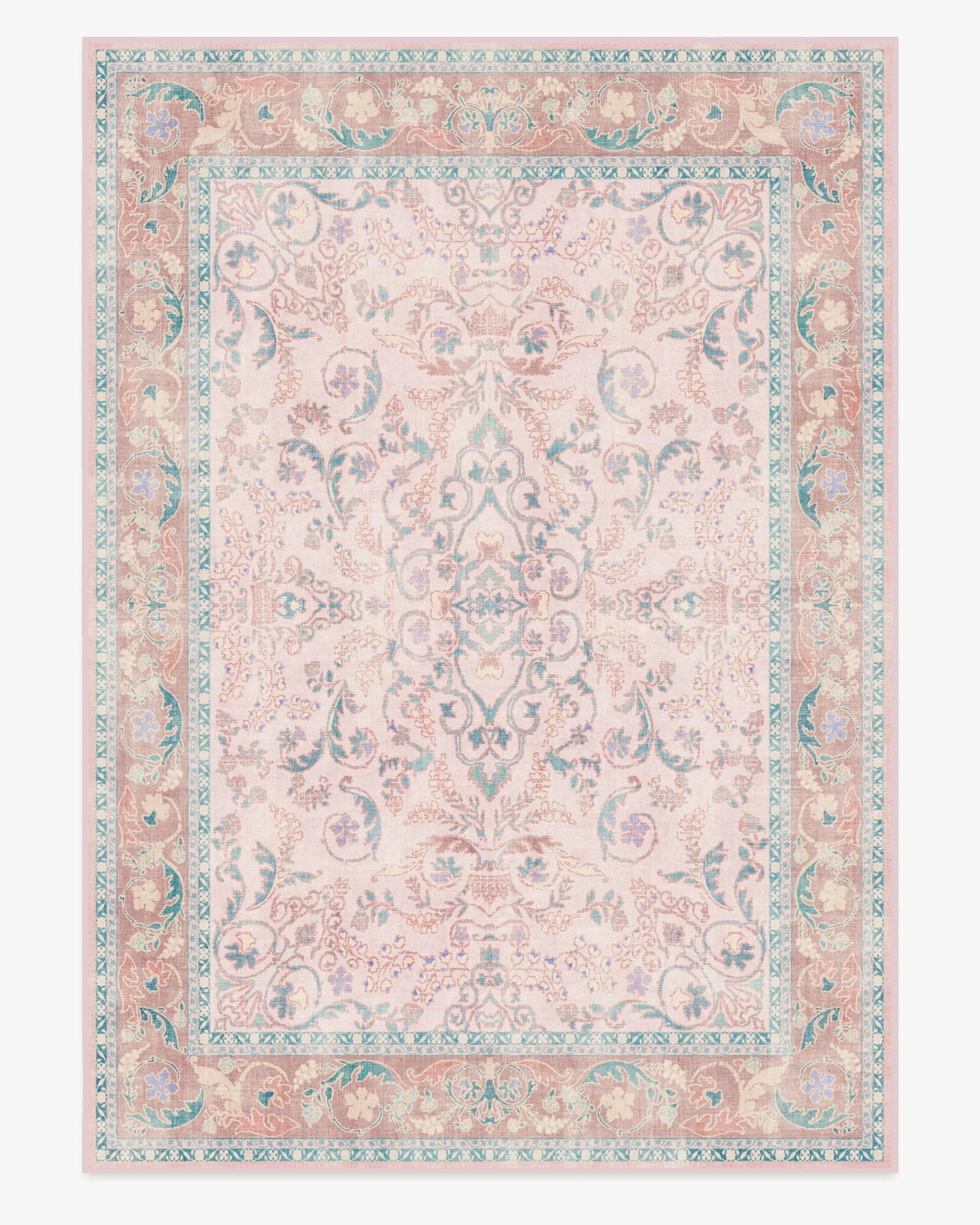 Bridgerton Fit For A Queen Soft Rose Rug