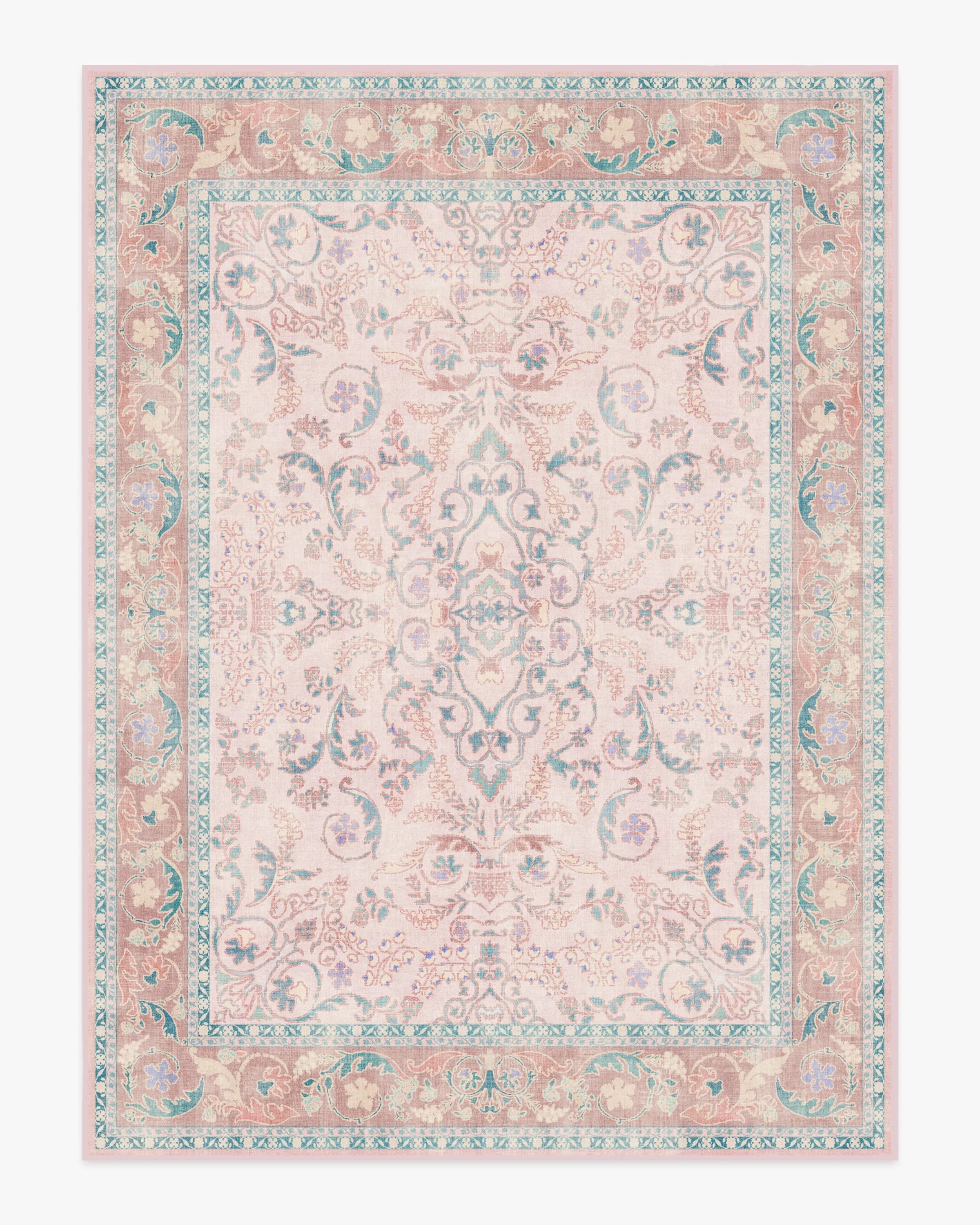 Bridgerton Fit For A Queen Soft Rose Rug