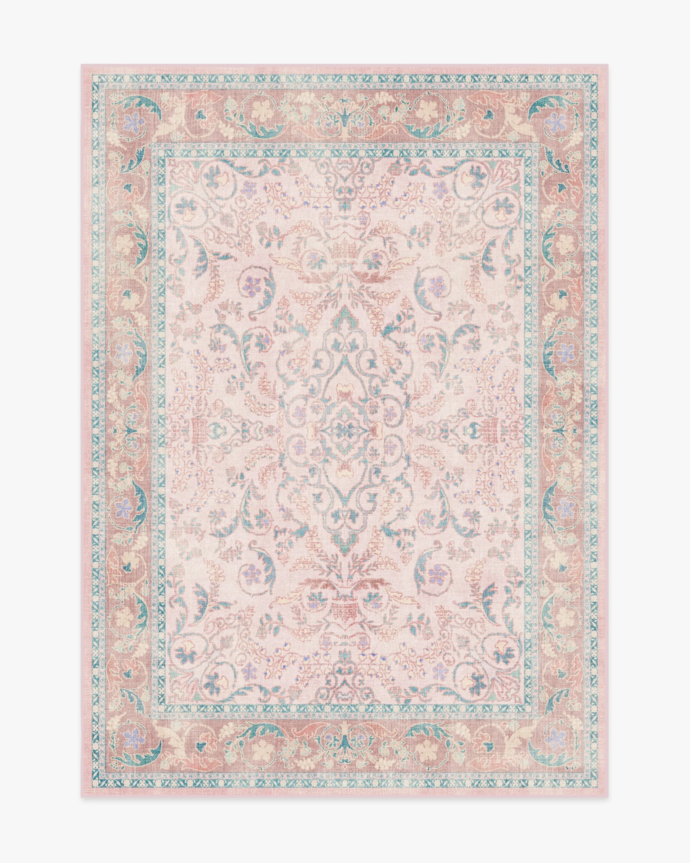 Bridgerton Fit For A Queen Soft Rose Rug