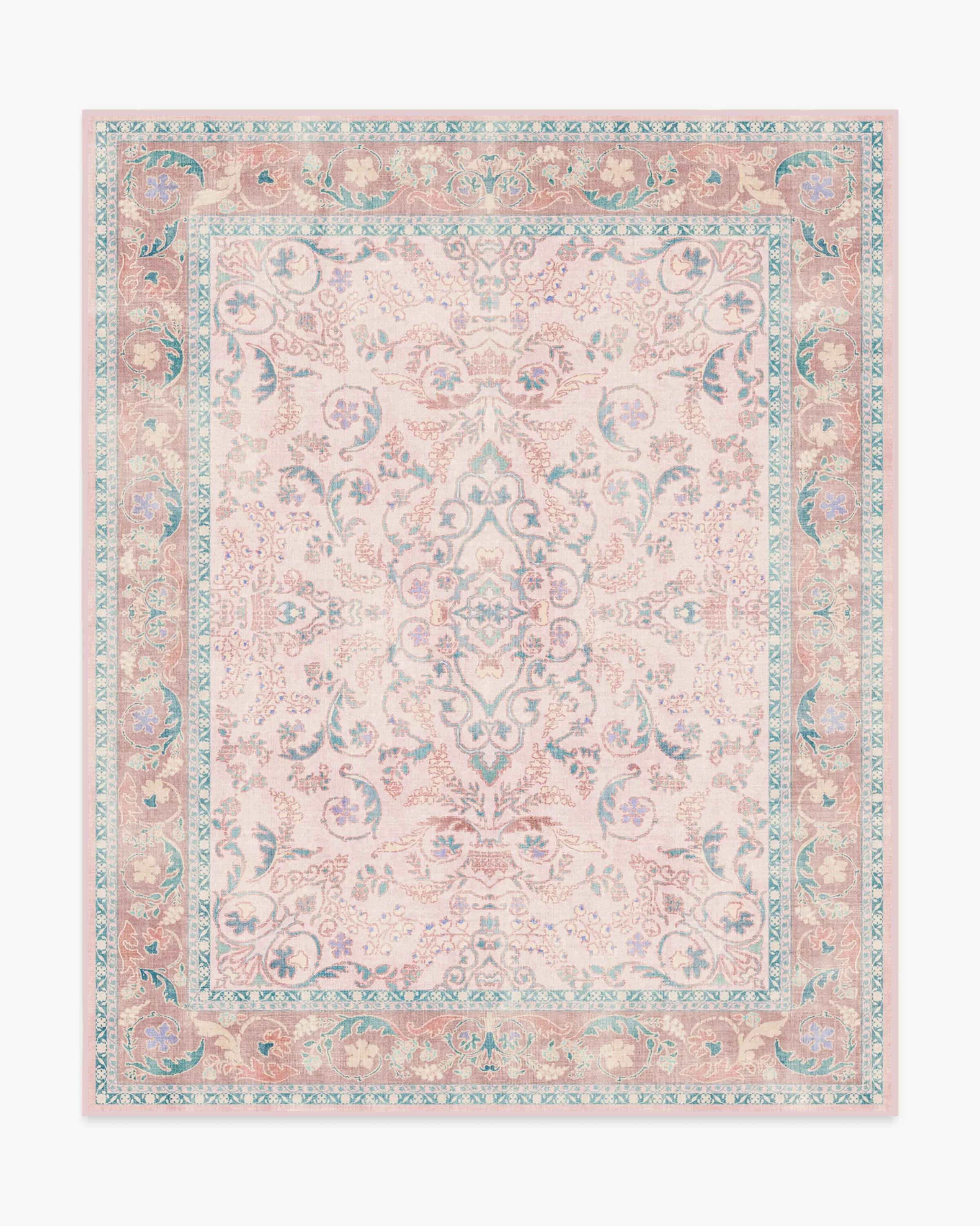 Bridgerton Fit For A Queen Soft Rose Rug