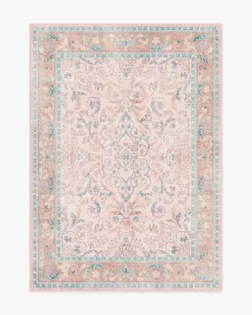 Bridgerton Fit For A Queen Soft Rose Rug