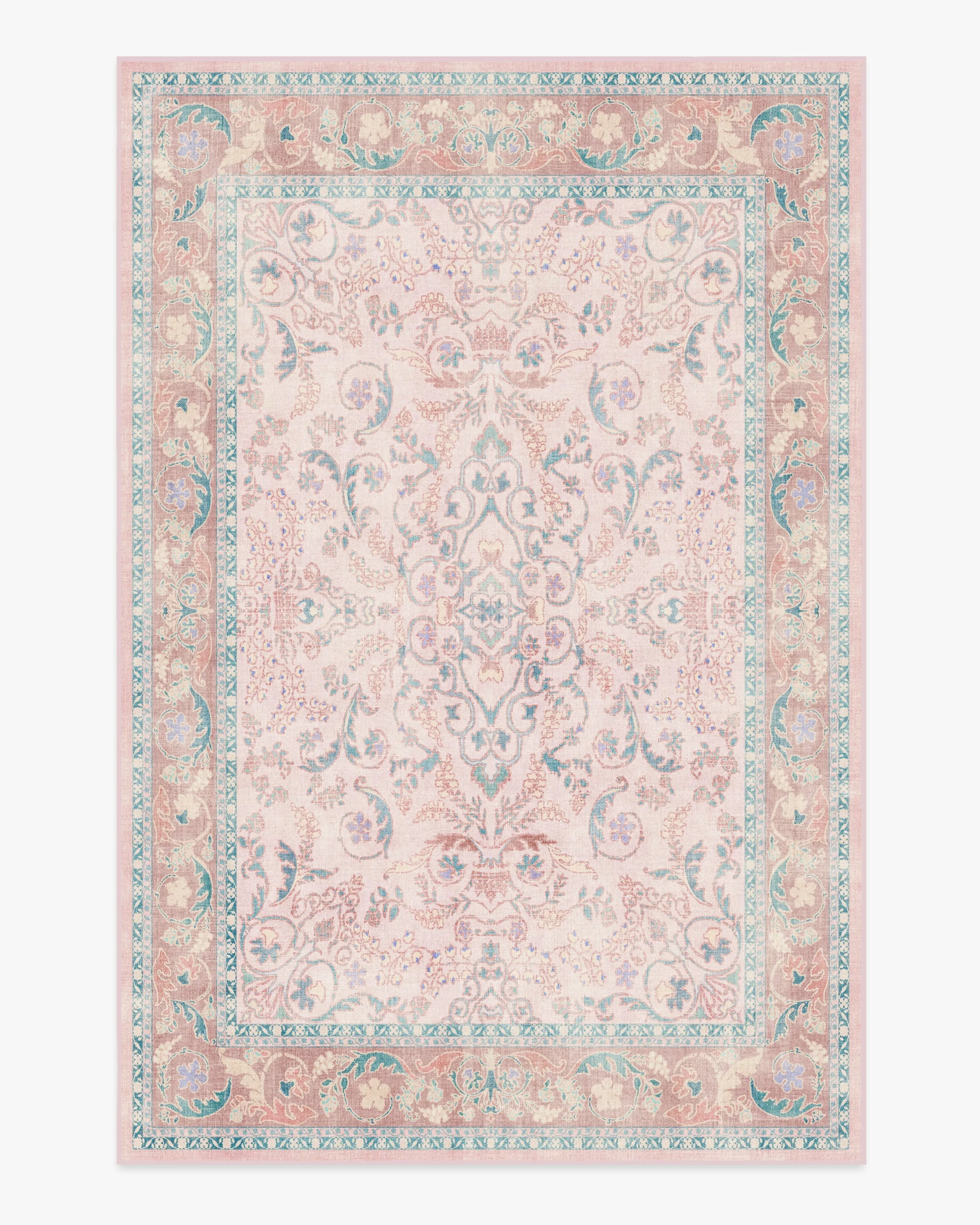 Bridgerton Fit For A Queen Soft Rose Rug