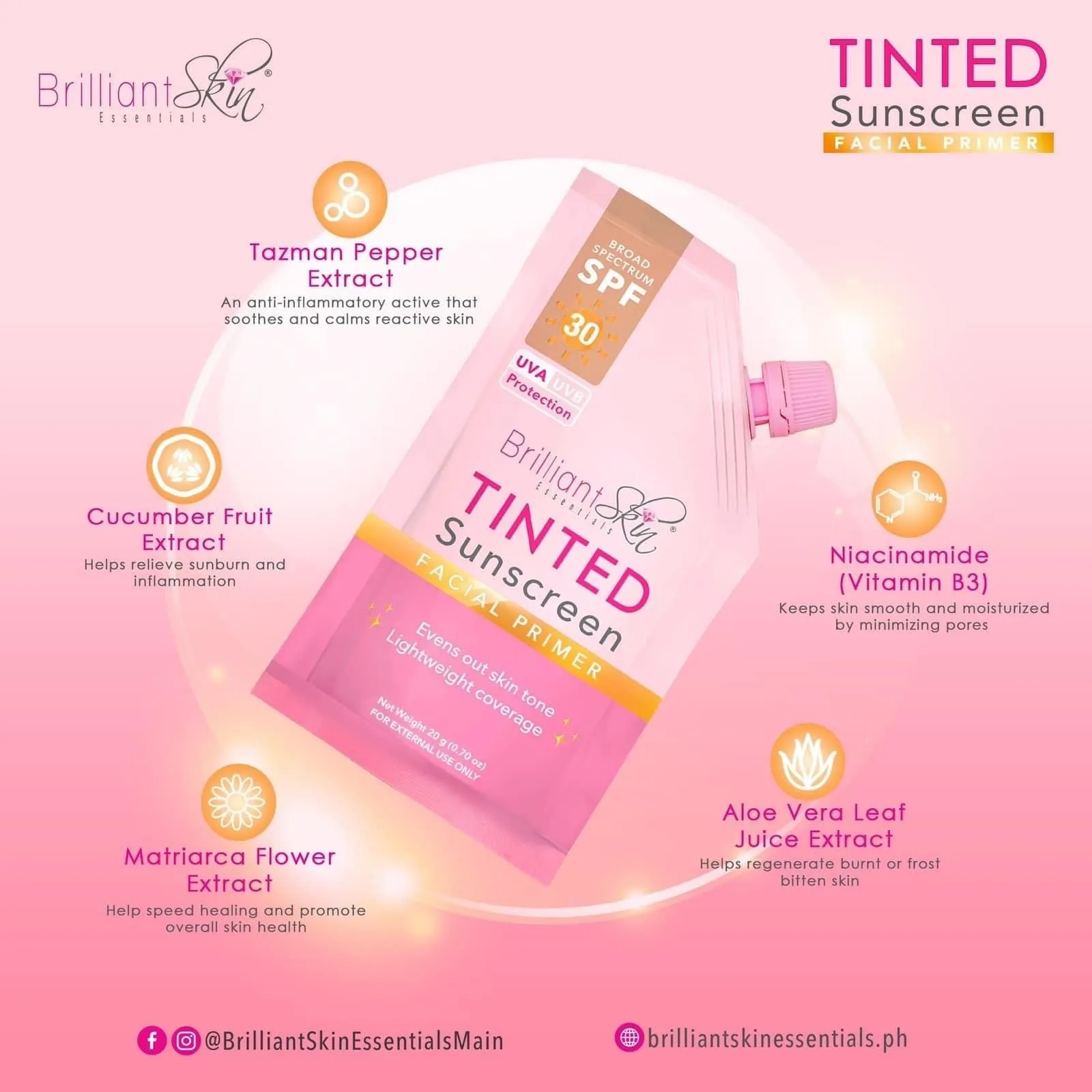 Brilliant Skin Tinted Sunscreen 20g