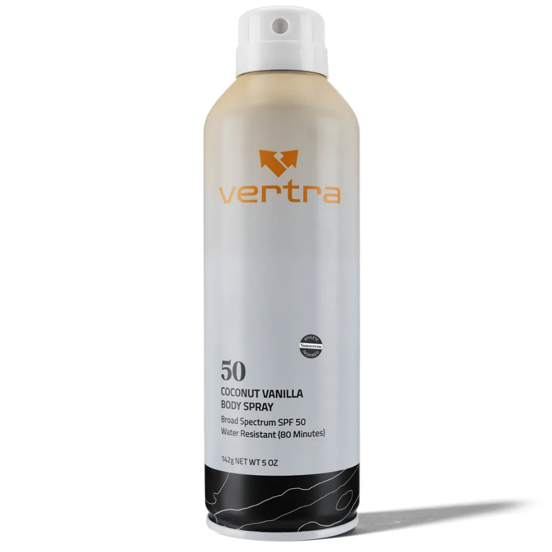 Coconut Vanilla Sunscreen Body Spray SPF 50 | Vertra