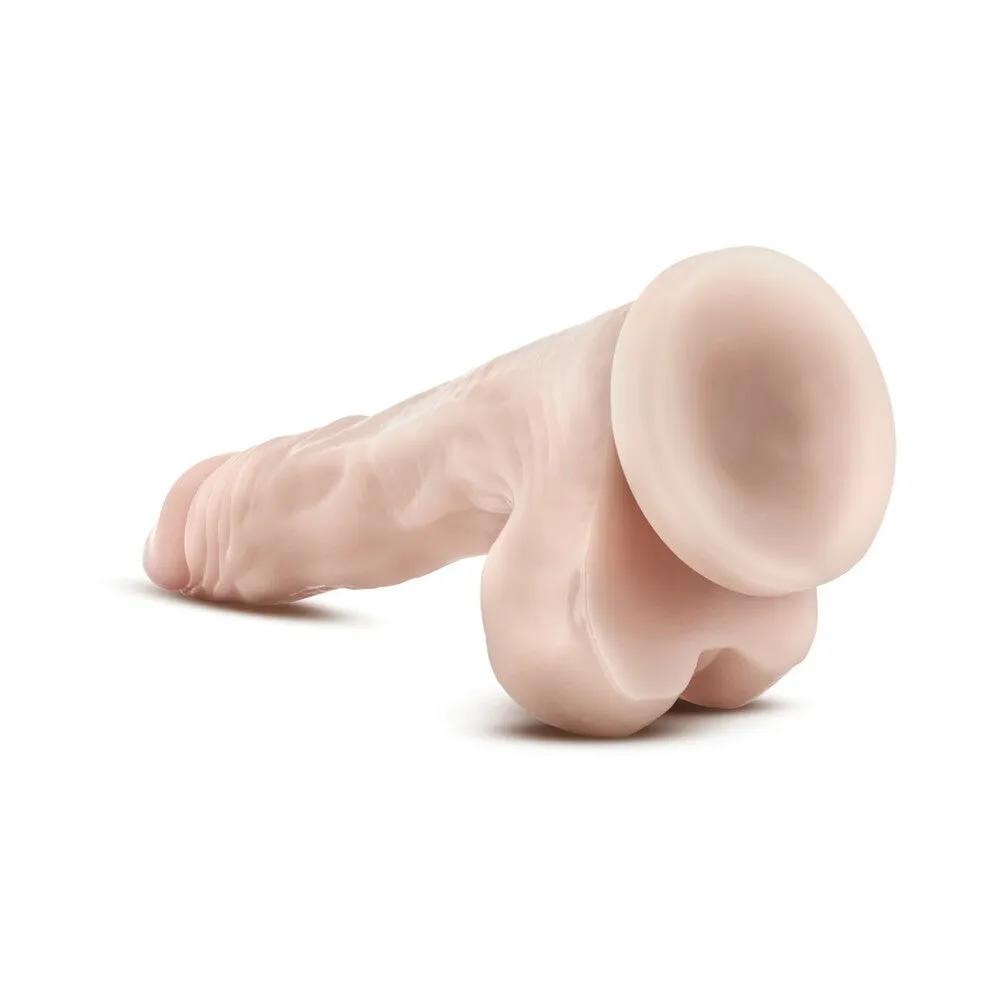 Dr. Skin Stud Muffin Realistic 8.5 in. Dildo with Balls Beige