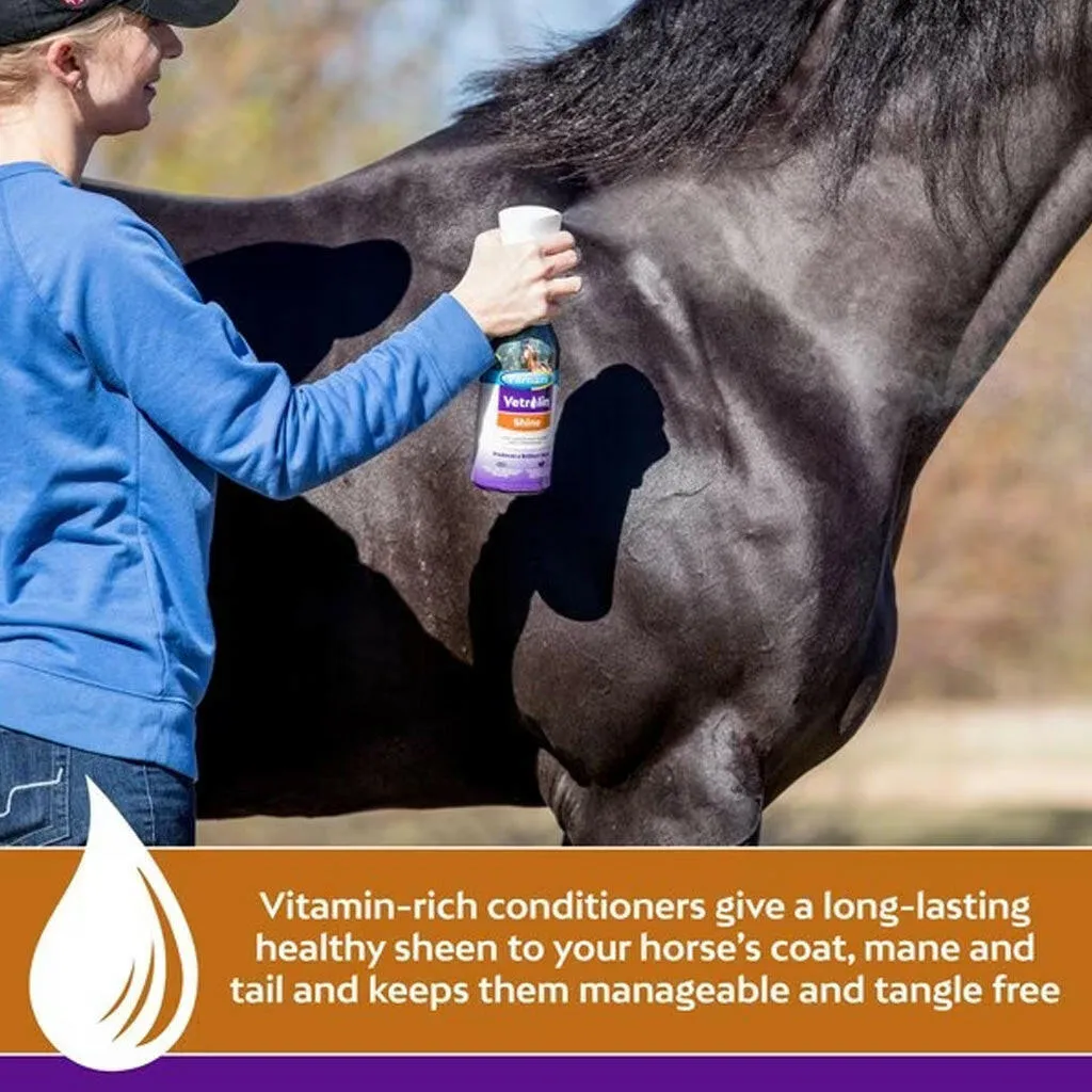 Farnam Vetrolin Shine High-Luster Dog & Horse Coat Polish & Conditioner Spray (64 oz)