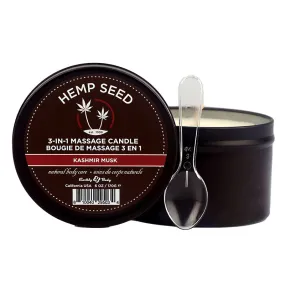 Hemp Seed 3-In-1 Massage Candle- Kashmir Musk