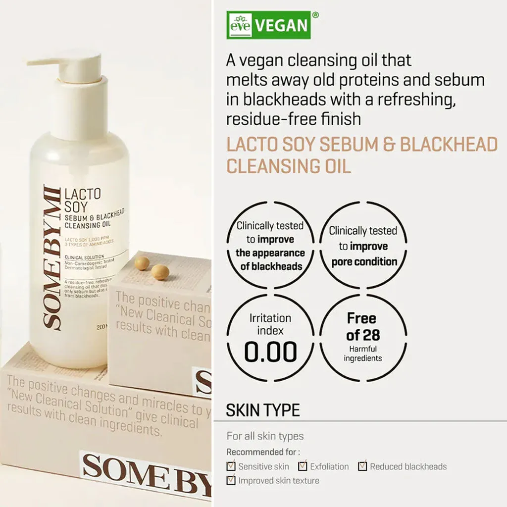 Lacto Soy Sebum & Blackhead Cleansing Oil