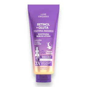 Luxe Organix - RETINOL   GLUTA WHITENING SERUM LOTION 350ML ( Purple )