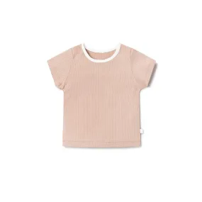 MORI Ribbed T-Shirt - Blush