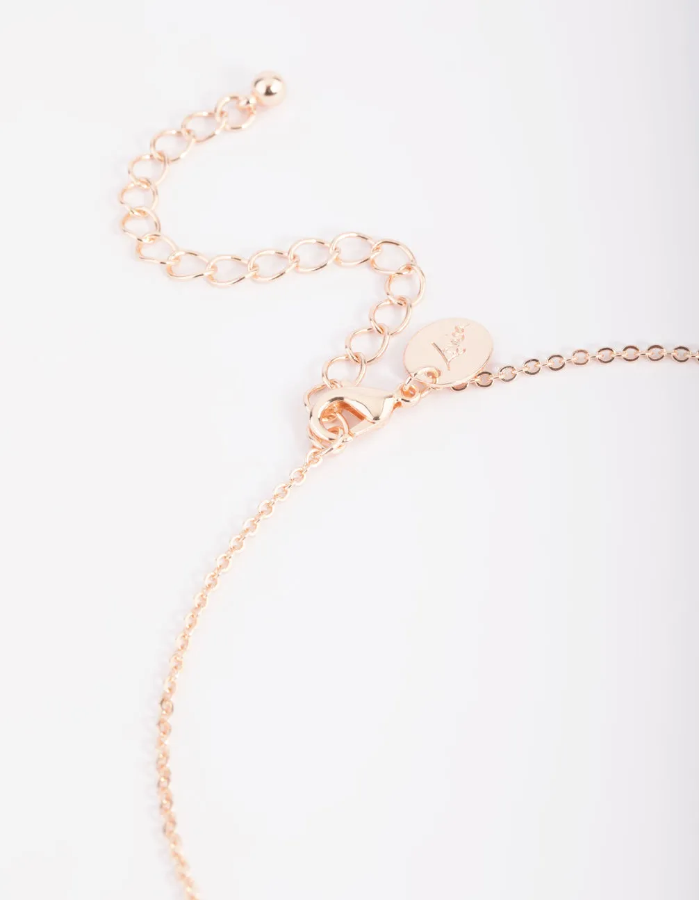 Rose Gold Moon Layered Necklace