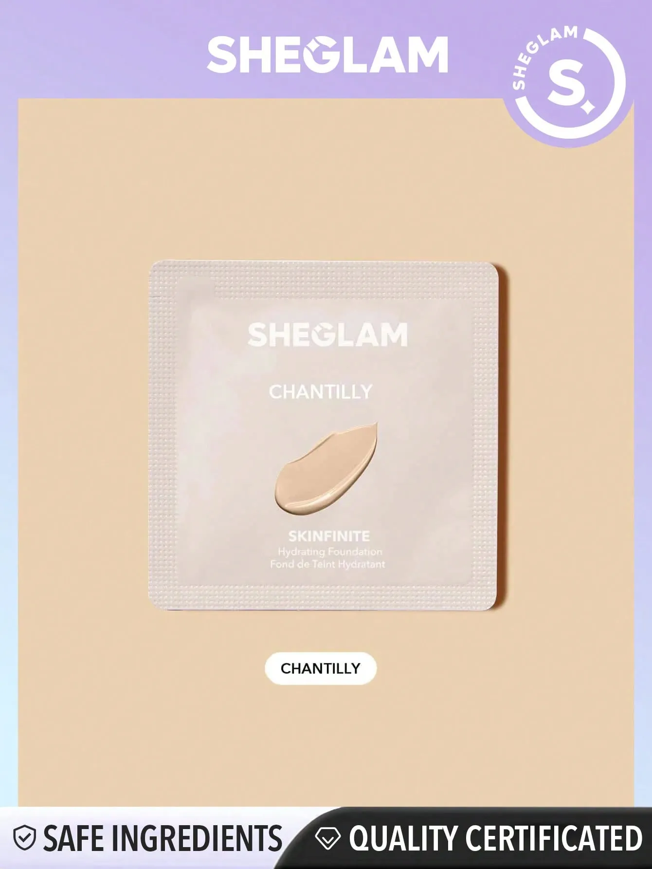 SHEGLAM Skinfinite Hydrating Foundation Sample Fair Flawless Dewy Foundation Hydrating Coverage Invisible Pore Concealer Poreless Non Greasy Lightweight Natural Soft Liquid Foundation