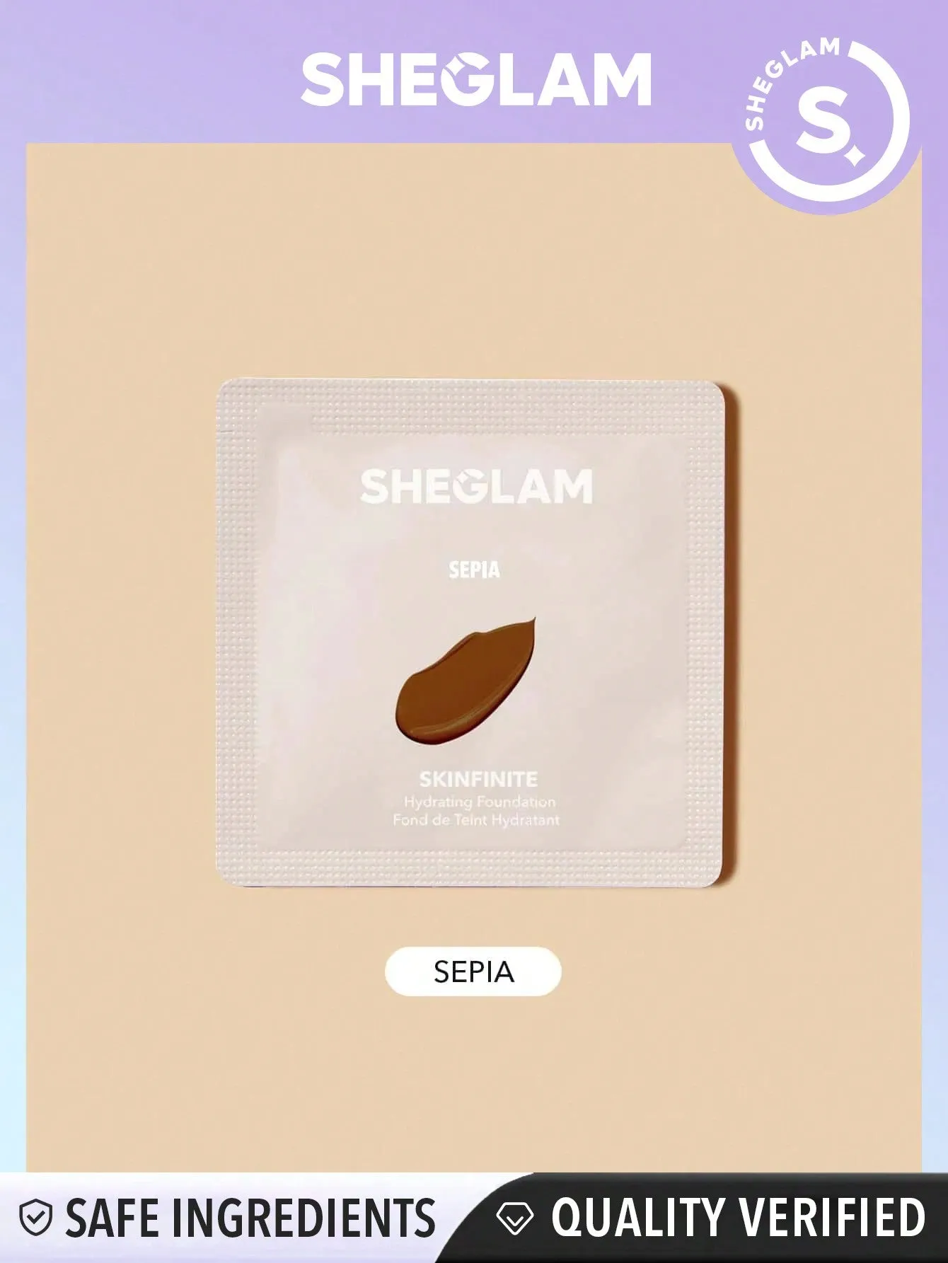 SHEGLAM Skinfinite Hydrating Foundation Sample Fair Flawless Dewy Foundation Hydrating Coverage Invisible Pore Concealer Poreless Non Greasy Lightweight Natural Soft Liquid Foundation