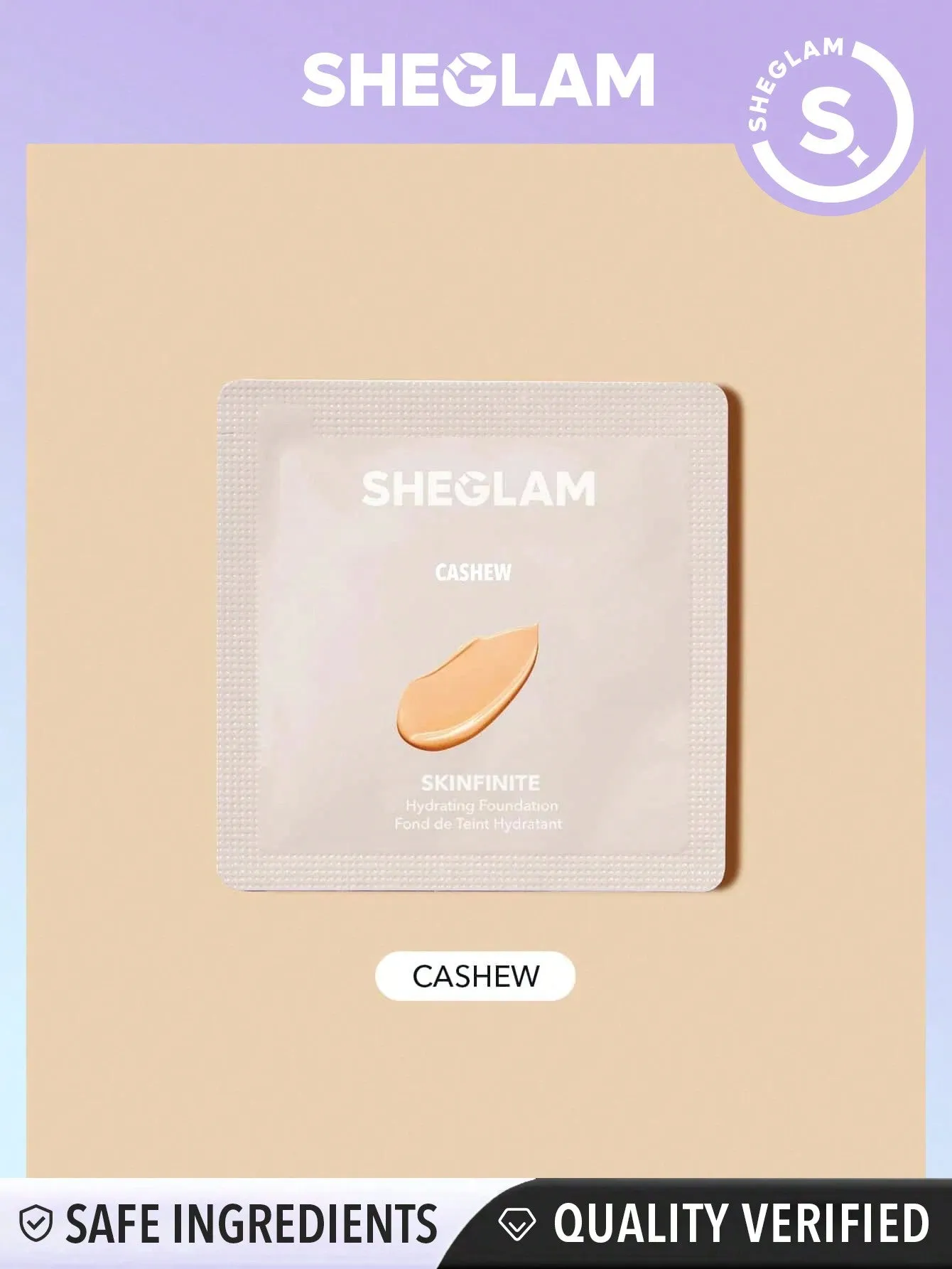 SHEGLAM Skinfinite Hydrating Foundation Sample Fair Flawless Dewy Foundation Hydrating Coverage Invisible Pore Concealer Poreless Non Greasy Lightweight Natural Soft Liquid Foundation