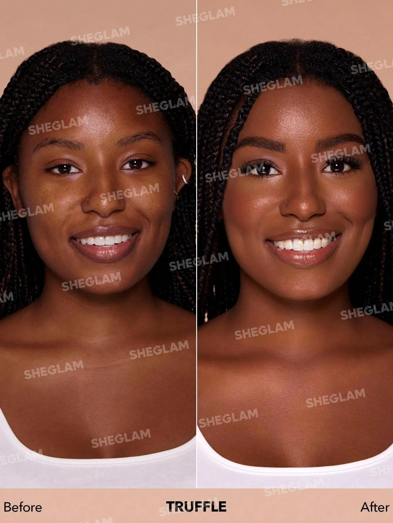 SHEGLAM Skinfinite Hydrating Foundation Sample Fair Flawless Dewy Foundation Hydrating Coverage Invisible Pore Concealer Poreless Non Greasy Lightweight Natural Soft Liquid Foundation